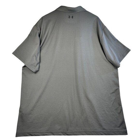 Under Armour Mens Gray 3XL Performance Polo Shirt HeatGear Loose Fit Stretch NWT - Picture 2 of 13